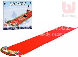 BESTWAY Skluzavka vodn dtsk Angry Birds 488cm erven s trysk - Kliknutm na obrzek zavete