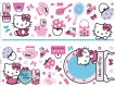 Samolepicí obrázky na zeď Hello Kitty 54 ks