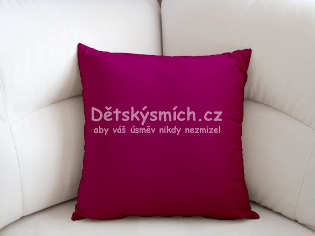 Bavlnn povlak na polt - fuchsiov - Kliknutm na obrzek zavete