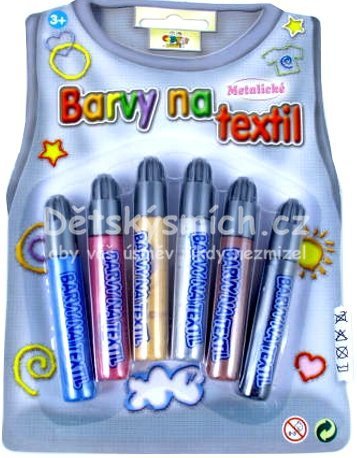 Barvy na textil METALICK Vtvarn a kreativn hraky - Kliknutm na obrzek zavete