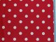 Bavlněný šátek bordó - bílý puntík 17 mm