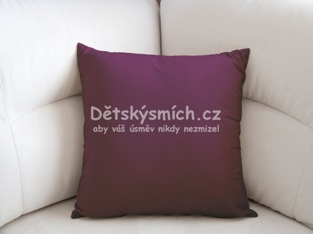 Bavlnn povlak na polt - tmav vnov - Kliknutm na obrzek zavete