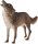 Vlk obecný 10cm zvířátko plastová figurka Zooted v sáčku