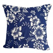 Povlak na polt Bl kvty na modr 40x40cm