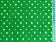 Bavlněný šátek trávově zelený - bílý puntík 7 mm