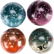 Hopík 35mm míček skákací barevný balónek se třpytkami různé barv [21088]