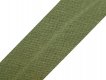 Šikmý proužek bavlněný 20mm - zelená khaki