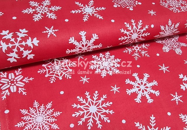 Bavlnn ltka vnon metr e 240 cm - Vloky na erven - Kliknutm na obrzek zavete