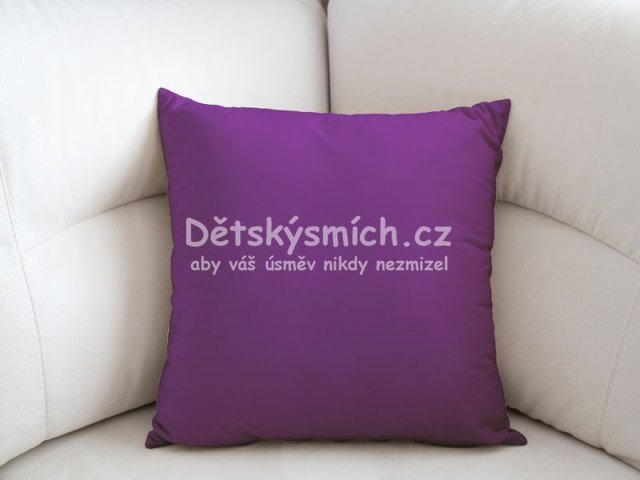 Bavlnn povlak na polt - tmav fialov - Kliknutm na obrzek zavete