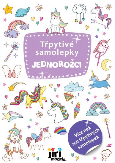 JIRI MODELS Samolepky tpytiv 250ks s glitry Jednoroci - Kliknutm na obrzek zavete