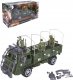Auto vojenské plastové 31cm herní set se 3 figurkami a doplňky