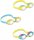 INTEX Brýle dětské plavecké vícebarevné Play 3 barvy na kartě 55