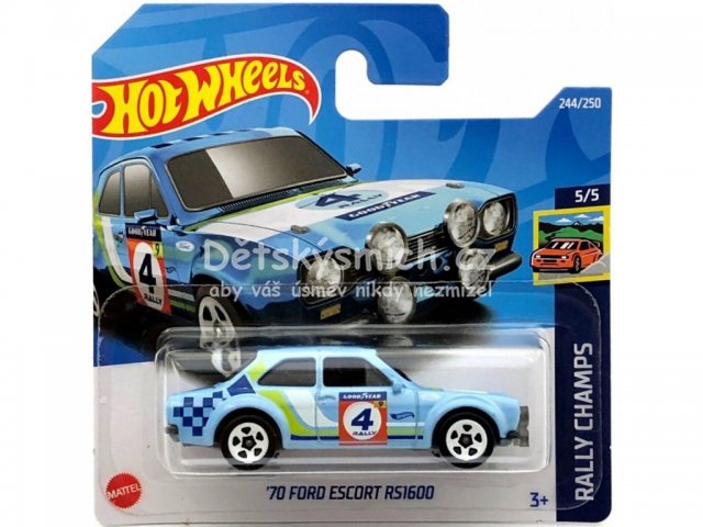 Hot Wheels anglik '70 Ford Escort RS1600, Rally Champs 5/5 - Kliknutm na obrzek zavete