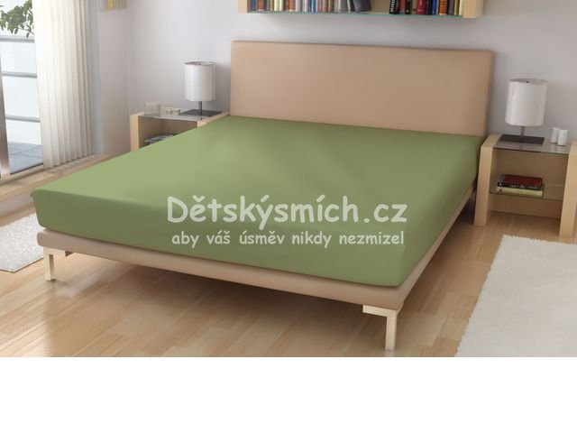 Mikroplyov prostradlo 80x160cm - olivov - Kliknutm na obrzek zavete