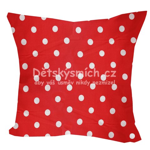 Povlak na polt erven bl puntk 11mm 40x40cm - Kliknutm na obrzek zavete