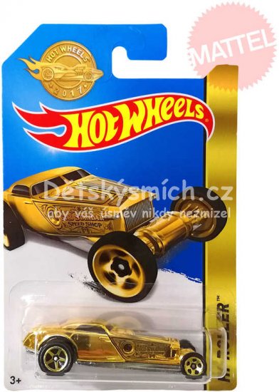 MATTEL Hot Wheels zlat autko 8cm anglik 1:64 Hi-Roller na k - Kliknutm na obrzek zavete
