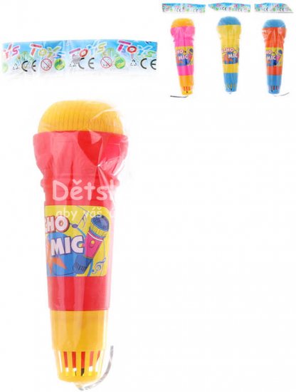 Mikrofon dtsk barevn 24cm 4 barvy v sku plast - Kliknutm na obrzek zavete