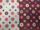 Bavlněná látka metráž šíře 240 cm - Květinky na hnědočervené