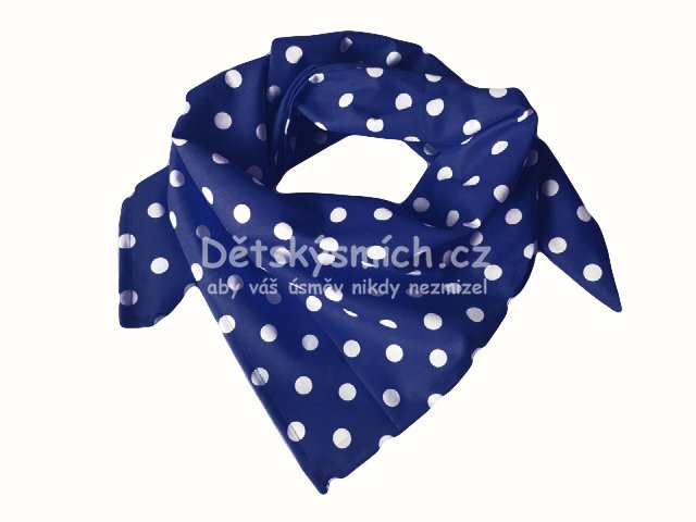 Motorksk bavlnn tek royal modr, bl puntk 11mm - Kliknutm na obrzek zavete
