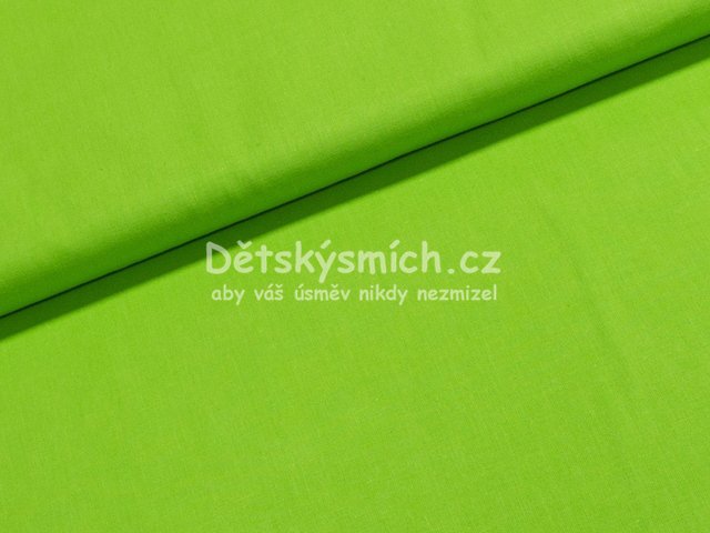 Metr bavlna e 240 cm - neonov zelen - Kliknutm na obrzek zavete