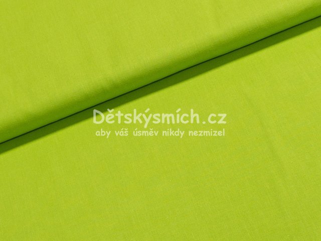Metr bavlna e 240 cm - neonov luto-zelen - Kliknutm na obrzek zavete