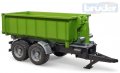 BRUDER 02035 Zelený přívěs kontejner sklápěcí doplněk k traktoru