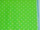 Bavlnn tek neonov zelen - bl puntk 7 mm
