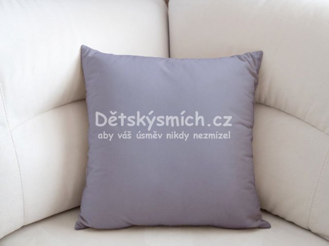 Bavlnn povlak na polt - stedn ed granit - Kliknutm na obrzek zavete