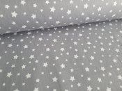 Pohankový polštářek - vzor hvězdičky na šedé [pohanka-hvezdicky-sede]