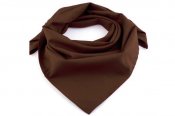 Bavlněný šátek - barva čokoládově hnědá [uni-45]