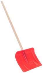 Dtsk lopata hrablo na snh dlka 87cm erven plast/devo