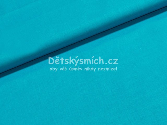 Metr bavlna e 240 cm - tyrkysov - Kliknutm na obrzek zavete