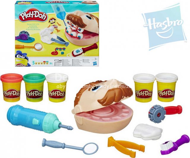 HASBRO PLAY-DOH Model�na Zuba� set s vrta�kou na baterie a dopl� - Kliknut�m na obr�zek zav�ete