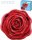 INTEX Lehátko nafukovací Rudá růže 137x132cm matrace s úchyty na