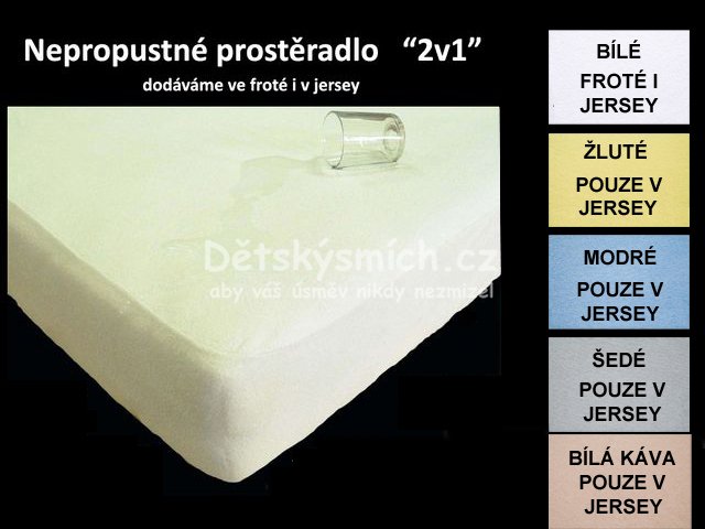 Nepropustn jersey prostradlo 80x160 - Kliknutm na obrzek zavete