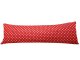 Povlak na dlouhý polštář 50x150cm - červený/černý, puntík 11mm