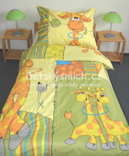 Bavlnn povleen Vesel irafa 140x200, 70x90 DELUXE - Kliknutm na obrzek zavete