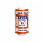 Polyesterov nit Assos 1000m - terakota pomeran