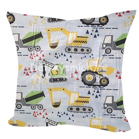 Dtsk poltek Stavebn stroje 25x25cm - Kliknutm na obrzek zavete