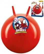 JOHN Hopsadlo červené Spiderman skákací míč 50cm s úchyty v krab