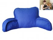Relaxační polštář na čtení a sledování tv - modrý