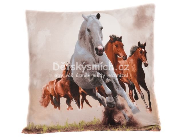 3D povlak na pol�t�� 43x43cm - Divoc� kon� - Kliknut�m na obr�zek zav�ete