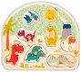 B-TOYS DEVO Baby puzzle dinosaui vkldac na desce 8 dlk *D