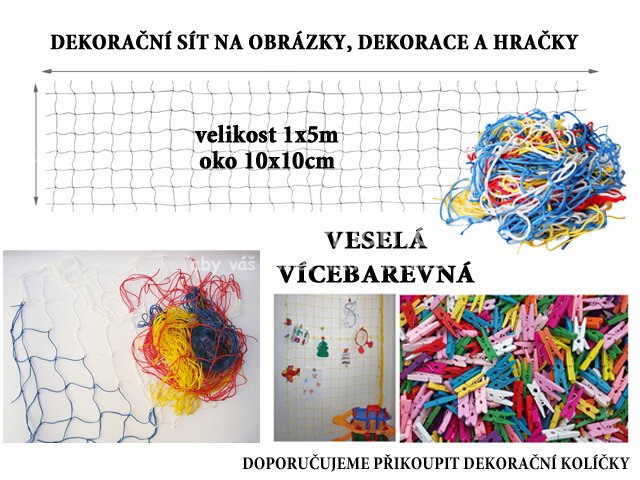 Vesel� v�cebarevn� dekora�n� s� 5x1m oko 10x10cm - Kliknut�m na obr�zek zav�ete