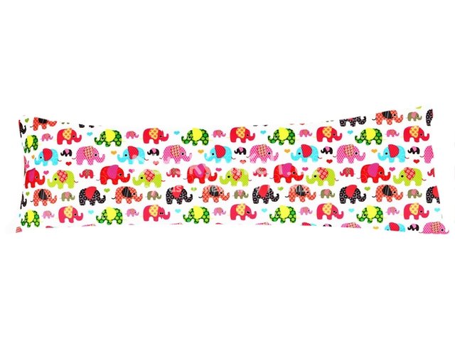 Povlak na dlouh polt 50x150cm - Barevn sloni - Kliknutm na obrzek zavete