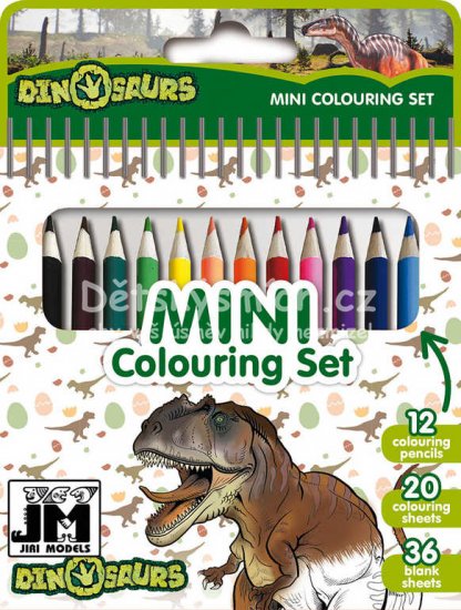 JIRI MODELS Set mini blok + pastelky Dinosaui - Kliknutm na obrzek zavete