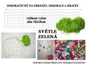 Svtle zelen dekoran s na zavovn 5x1m oko 10x10cm