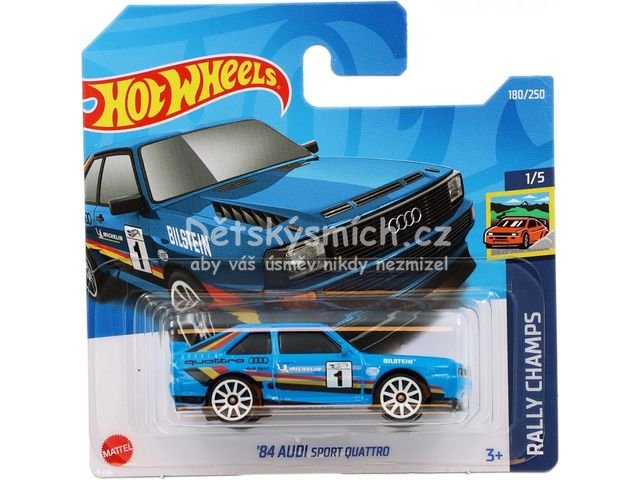 Hot Wheels anglik '84 Audi Sport Quattro , Rally Champs 1/5 - Kliknutm na obrzek zavete