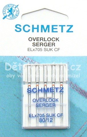 Coverlockov jehly SCHMETZ ELx705 SUK CF 80 - Kliknutm na obrzek zavete