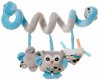 4 BABY PLY Baby spirla chrastc sovika modr pro miminko